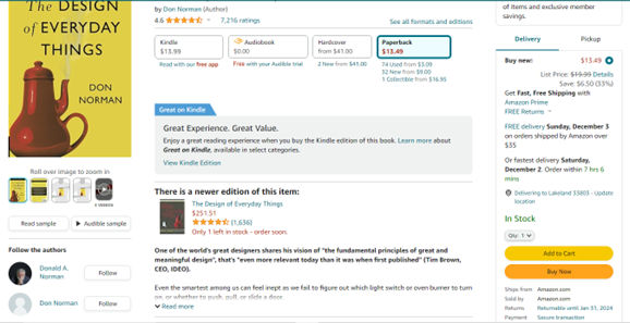 Screenshot of Amazon.com search result for a product.